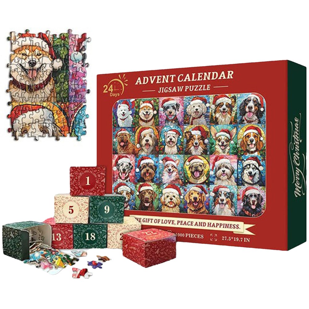 Advent Puzzle Calendar 2024 For Kids And Adults 24 Days Christmas Countdown