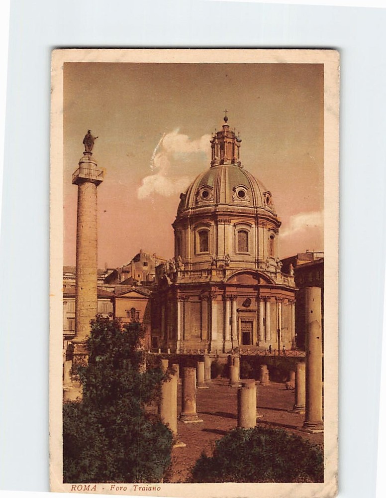 Postcard Foro Traiano Rome Italy