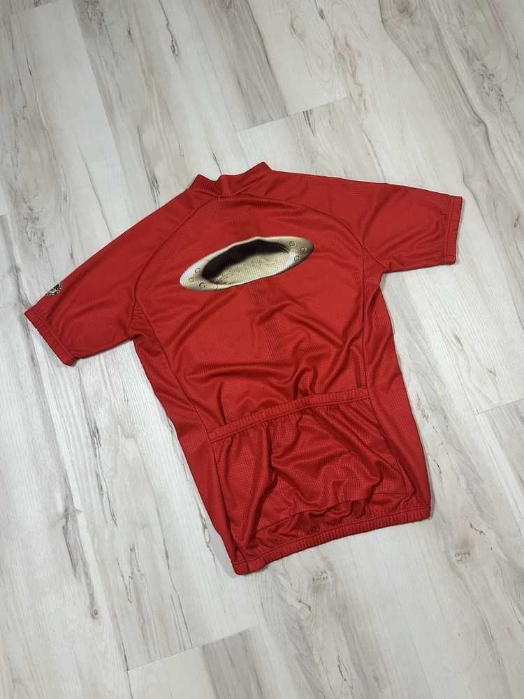 Vintage 90s Red Oakley Software Cycling Shirt