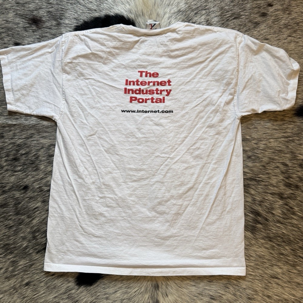 Vintage Internet.com “The Internet Industry Portal” Promo T-Shirt 🌐💻 Sz L