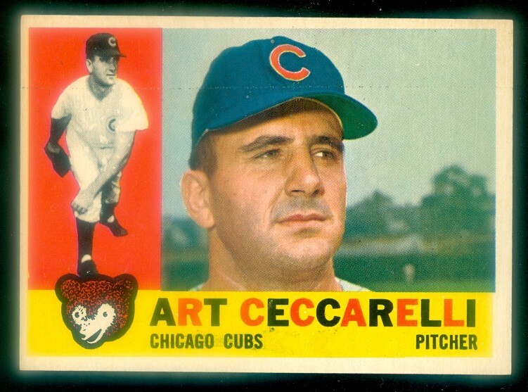 1960 Topps #156 Art Ceccarelli Baseball Card EXMT Condition