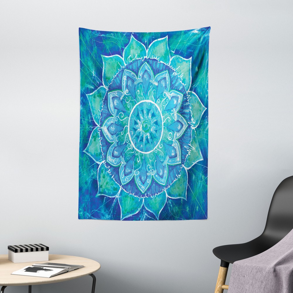 Mandala Tapestry Grunge Modern Symbol Print Wall Hanging Decor
