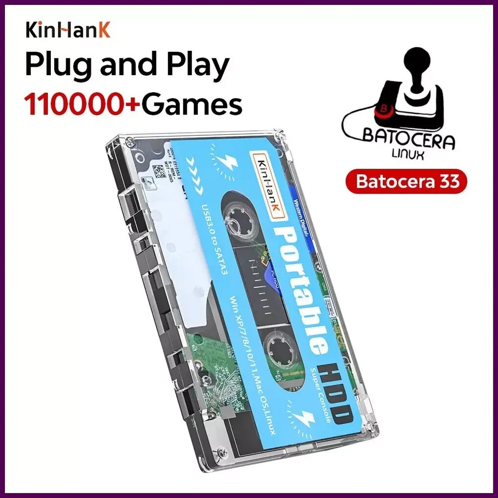 Super Console 500g Gaming Hdd 100000 Video Games 70 Emulators for All US