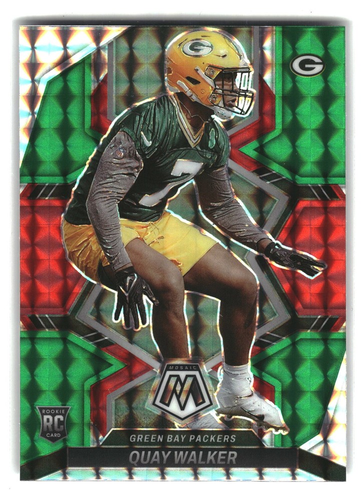 2022 Panini Mosaic #372 Quay Walker Mosaic Choice Red and Green