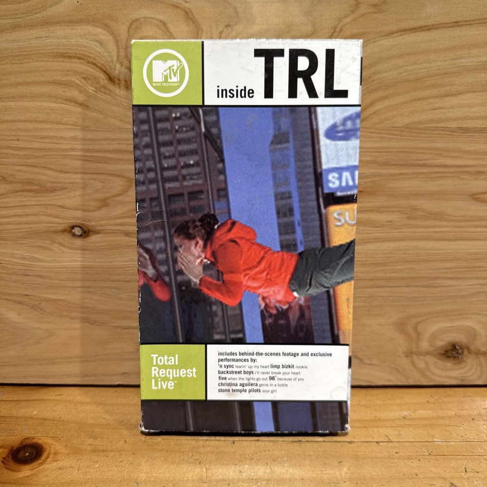 MTV Inside TRL VHS Tape 2000 Total Request Live Rare N'sync Limp Bizkit 98º
