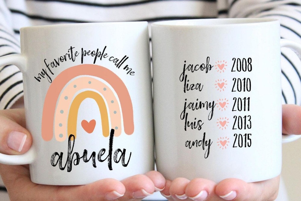 Personalized Abuela Gift My Favorite People Call Me Abuela Abuela Mug Gift For-image
