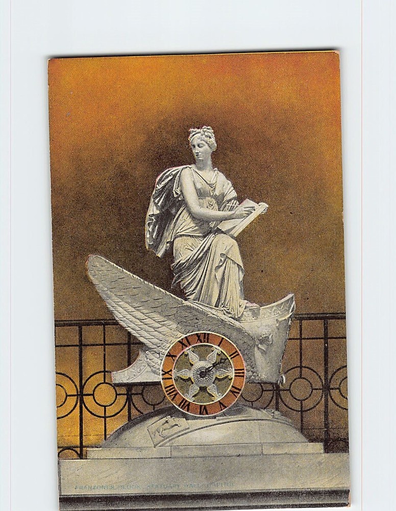 Postcard Franzoni's Clock National Statuary Hall US Capitol Washington DC USA