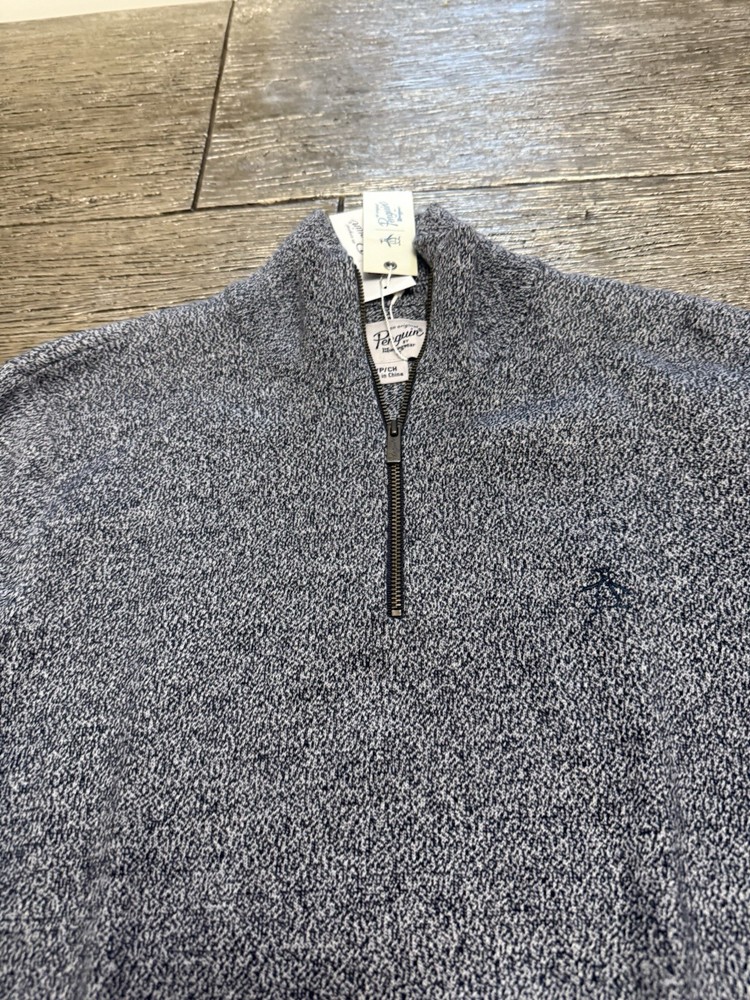 Original Penguin Crew Sweater Size Medium Dark Sapphire Navy Blue Mens NWT! $89