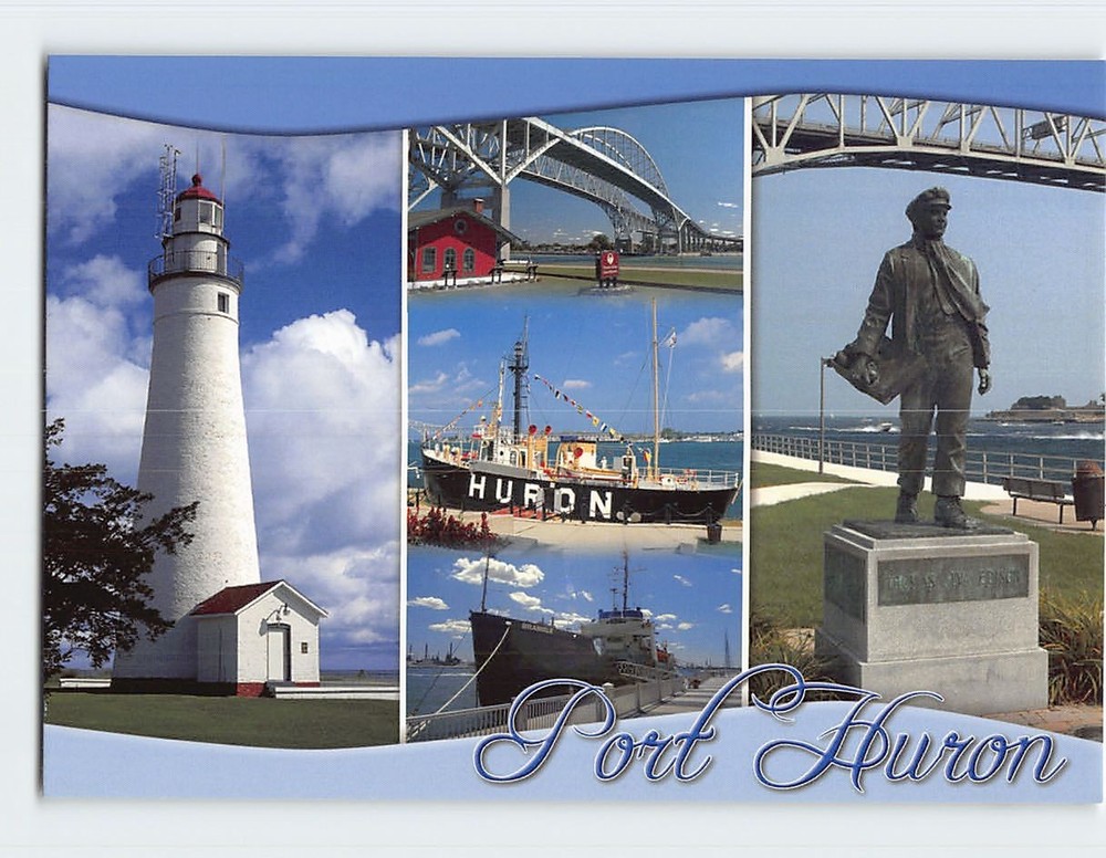 Postcard Port Huron Michigan USA