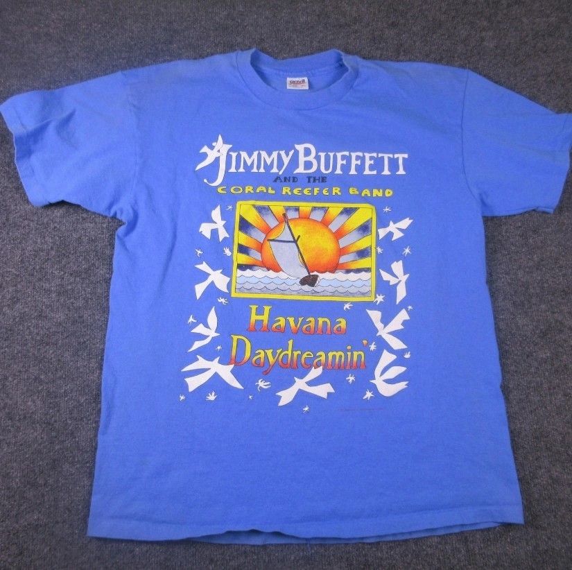 Vintage Jimmy Buffett Havana Daydreamin Shirt Mens Tour 1997 Concert Tee 90s