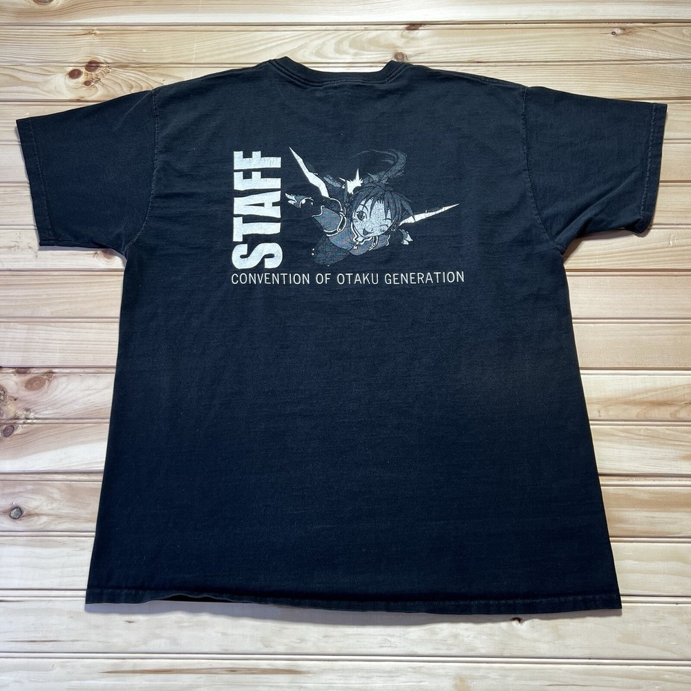 Vintage 90s Y2K Anime Convention Of Otaku Generation Shirt Size XL Staff