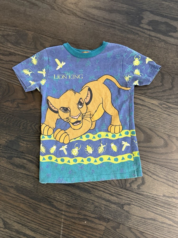 All over print Vintage 90’s kids simba lion king shirt, Youth size large (7)