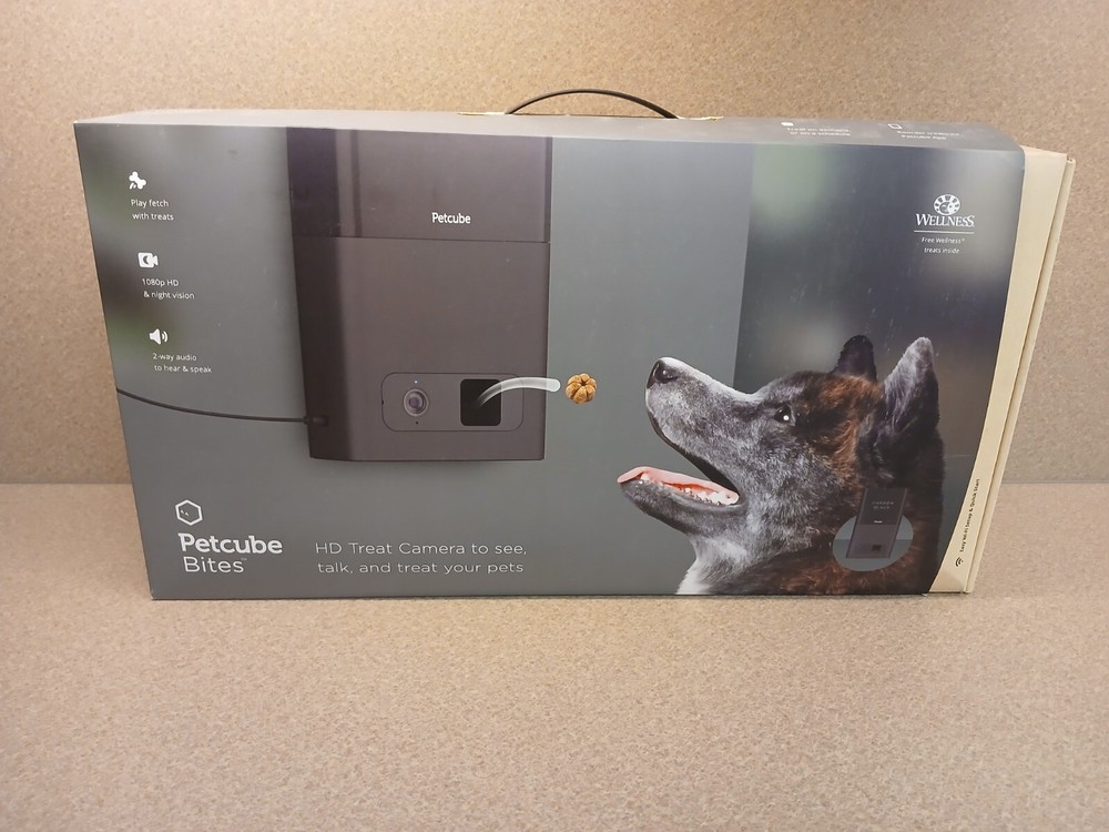 Petcube Bites Interactive Wi-Fi Pet Camera and Treat Dispenser - Never Used!