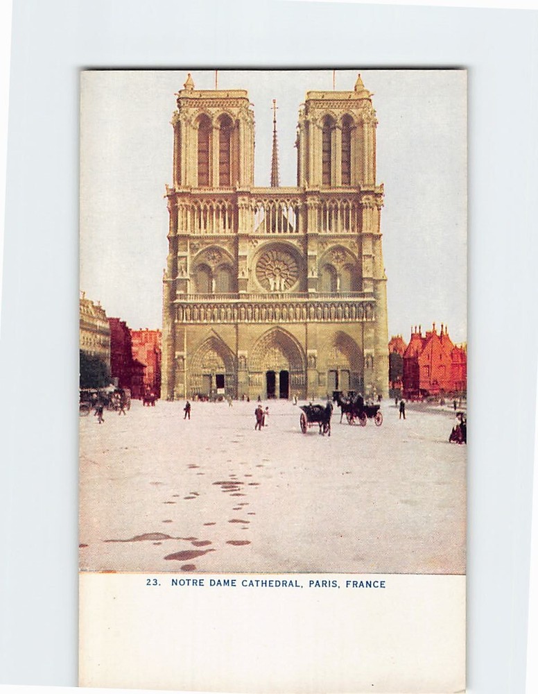 Postcard Cathédrale Notre-Dame de Paris France