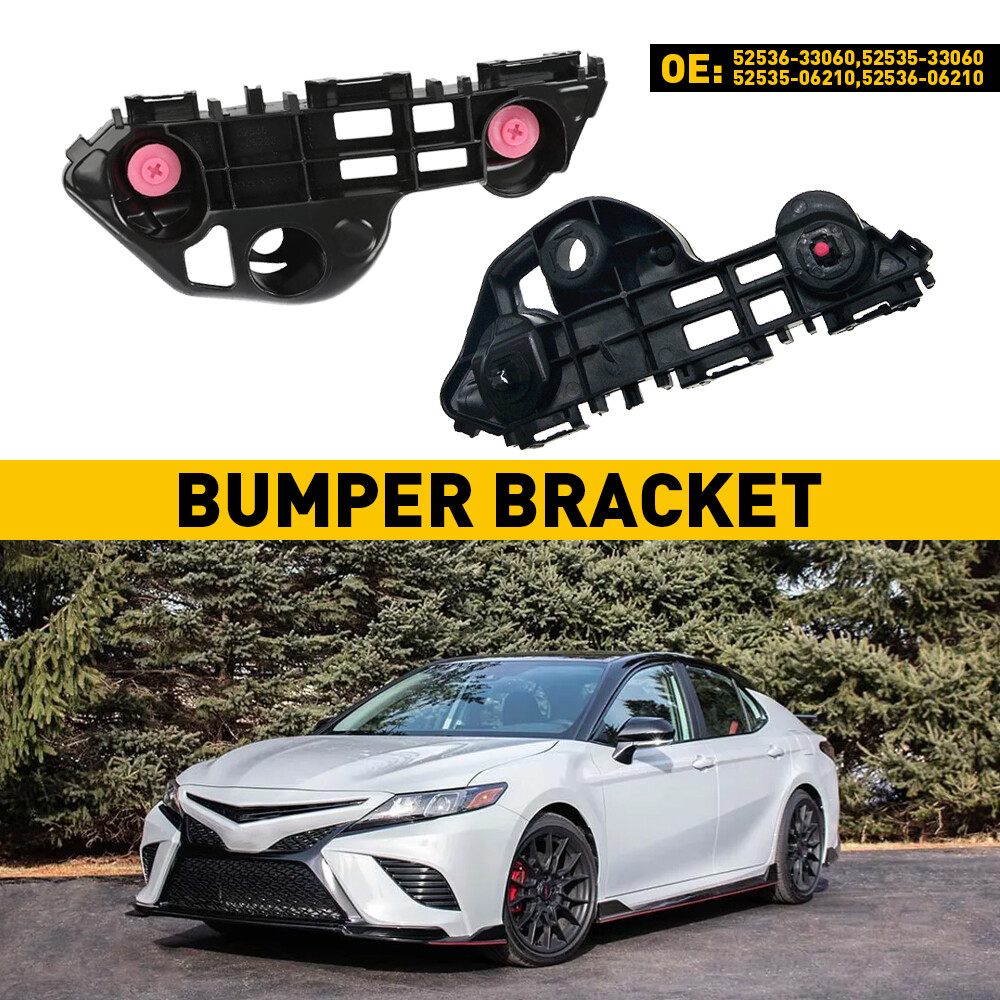 2018-2021 Camry Front Bumper Bracket LH & RH Retainer Holder Mount Support Compatible with Toyota Camry Genuine Replacement Part