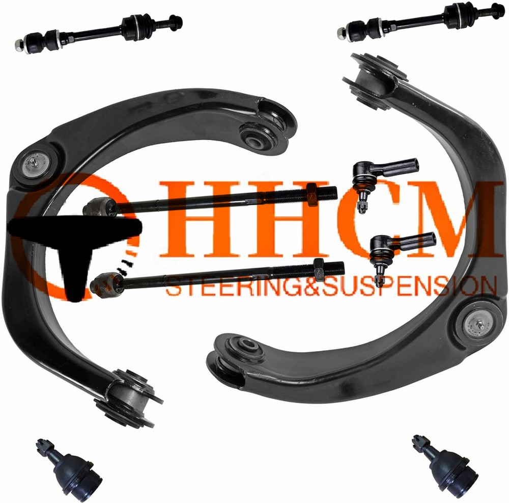 10PC Front Upper Control Arms Suspension Kit for 2006-08 Dodge Ram 1500 2WD