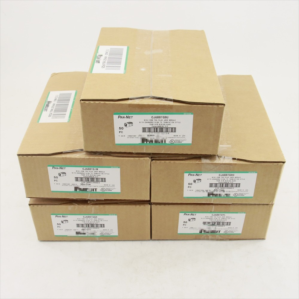 50PCS Panduit Giga TX Cat6 Network jack CJ688TGYL CJ688TGGR CJ688TGRD CJ688TGIW