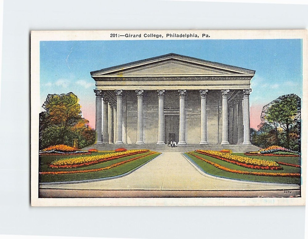 Postcard Girard College Philadelphia Pennsylvania USA