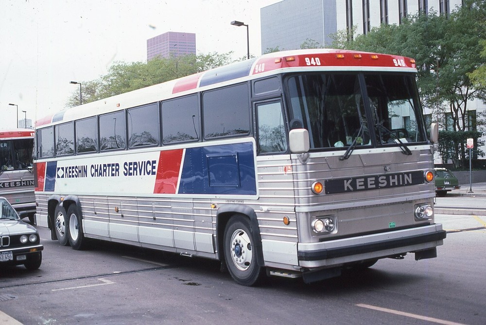 Original Bus Slide Keeshin Charter Service #940 1986  #16