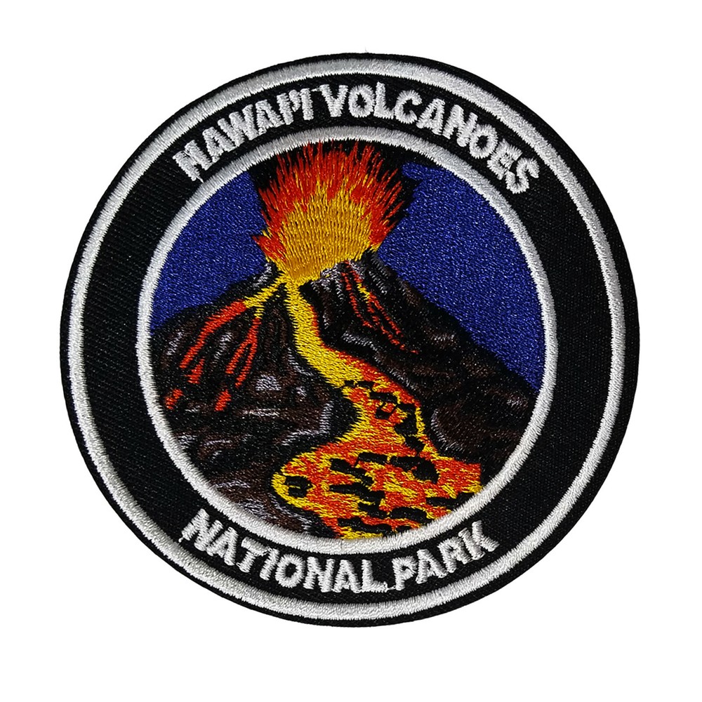 Hawaii Volcanoes National Park Patch Embroidered Iron-on Applique Souvenir