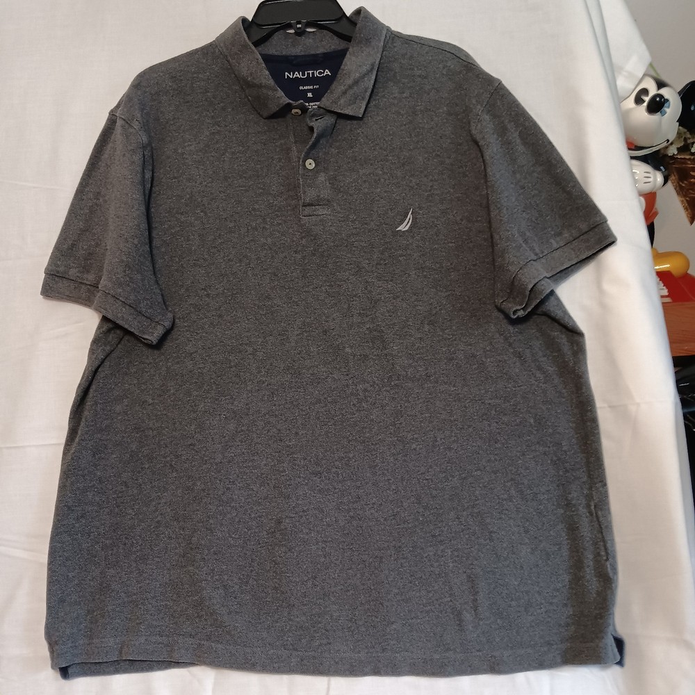 Nautica Mens All Cotton Classic Fit Short Sleeve Performance Deck Polo Shirt
