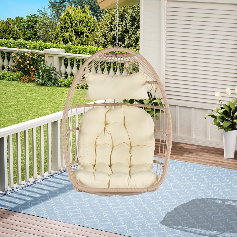 Rattan Egg Swing Chair for Outdoor Relaxation