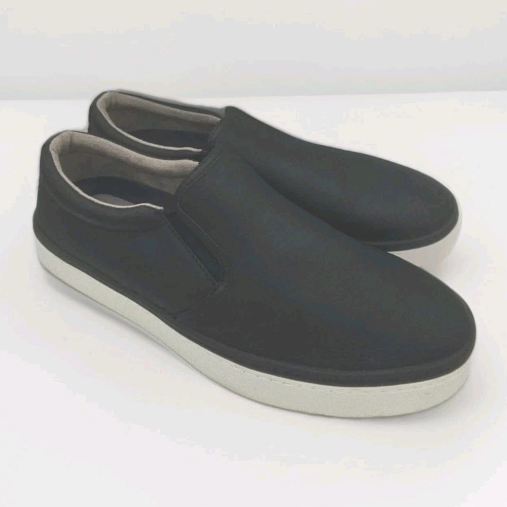 Men’s Cole Haan Black Leather Slip-on Sneakers SIZE 10.5 M-Falmouth Grand