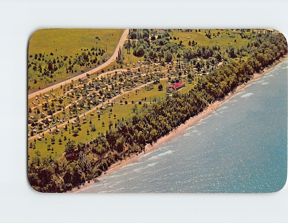Postcard Orchard Beach State Park Manistee Michigan USA