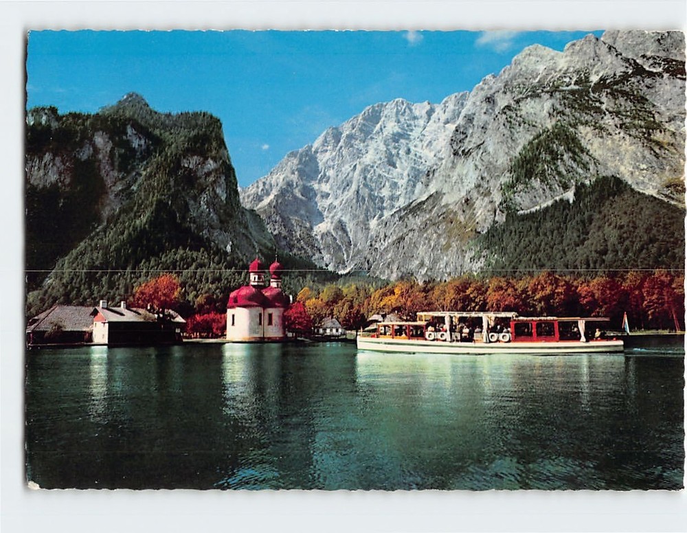 Postcard St Bartholomä With Watzmann Ostwand Bavaria Germany