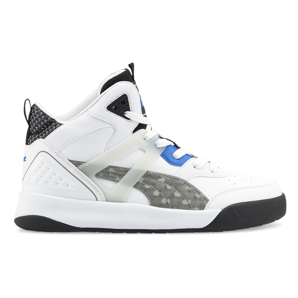 PUMA Backcourt Mid Cyber Week Lace Up  Mens White Sneakers Casual Shoes 381129-0