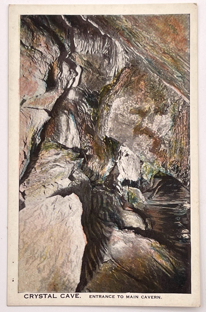 Pennsylvania PA postcard Crystal Cave Kutztown Tichnor Vintage