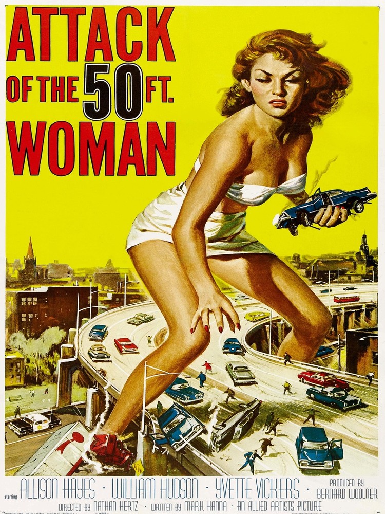 7521.Decoration Poster.Home Room interior design.Attack 50 feet giant woman film