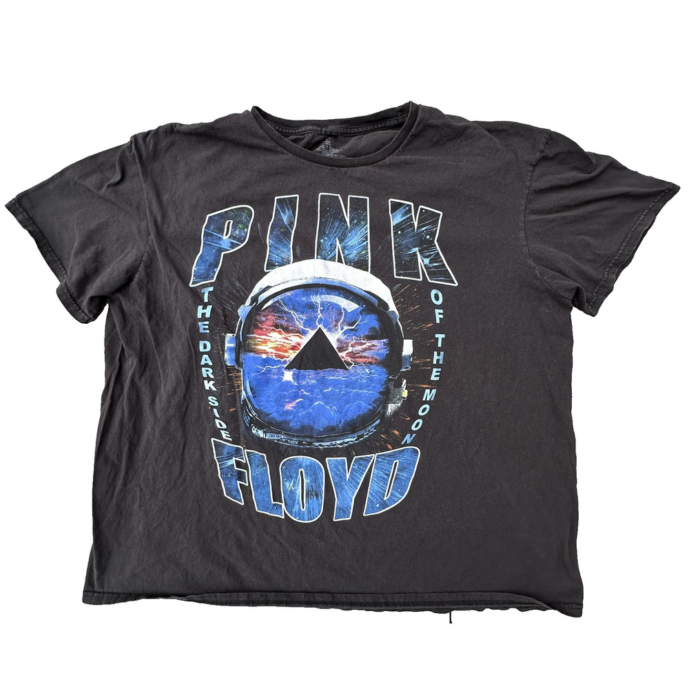 Pink Floyd Shirt Mens 2XL Black Dark Side of the Moon Graphic Band Rock Space