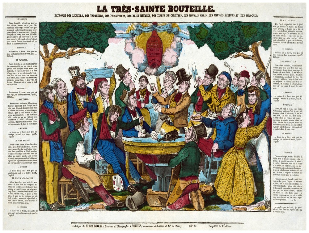 Decor French Poster. Fine Graphic Art. La Tr_s Sainte Boutellie Wall Design 1273