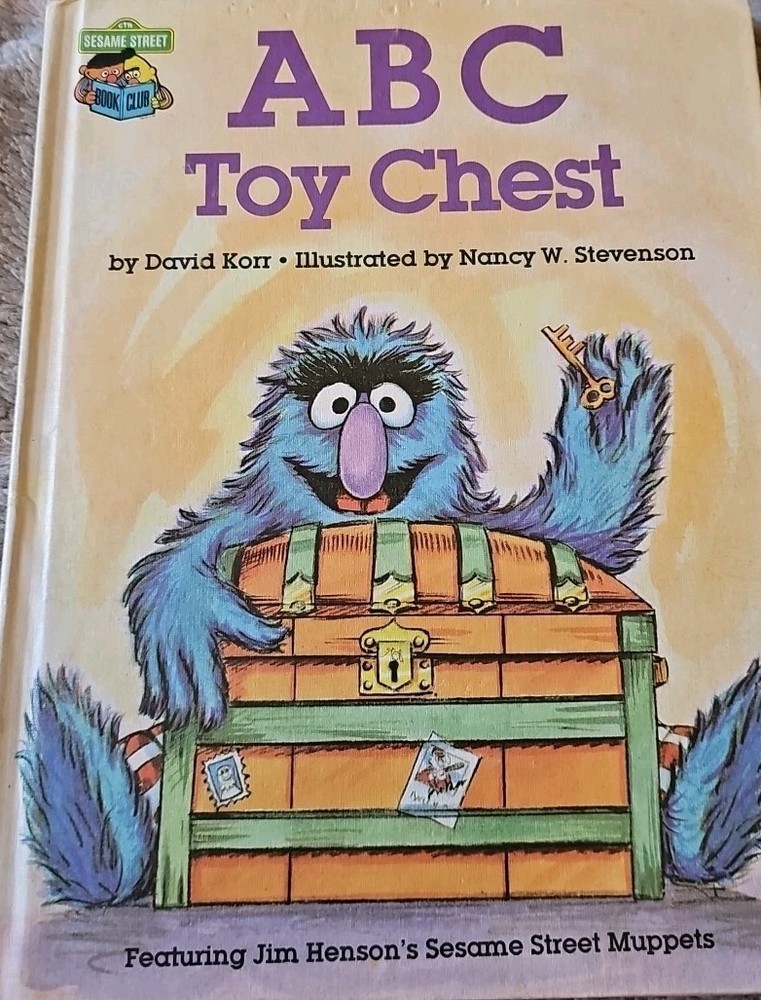 1981 Vintage Book Sesame Street ABC Toy Chest