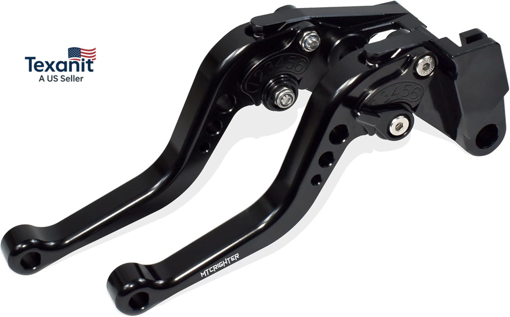 Short Brake Clutch Lever Set Compatible with CFMOTO 300SS 300NK 300SR, CNC Alumi