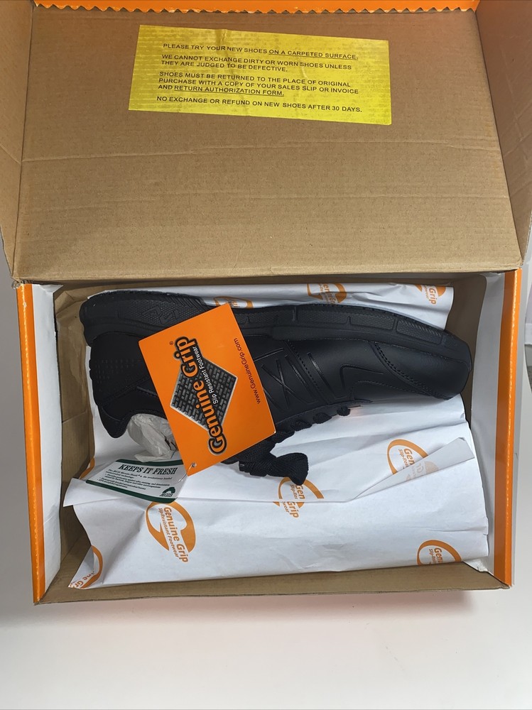 GENUINE GRIP 1600-8W Boots,8,EE,Black,Plain,Mens,PR