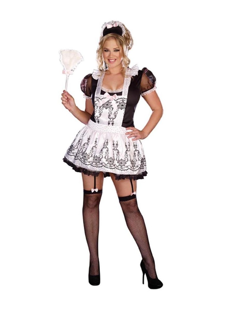 Sexy Maid To Order Dress Costume Adult Large 10-14