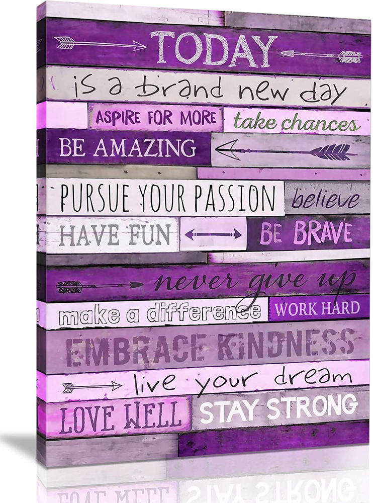 Inspirational Wall Art with Office Wall Decor for Bedroom Teen Girl Wall