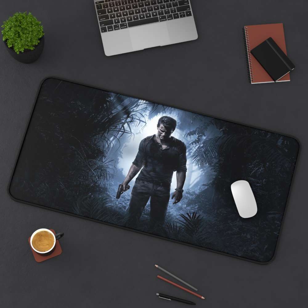 Uncharted, Large Mousepad, Gaming Desk Mat Art