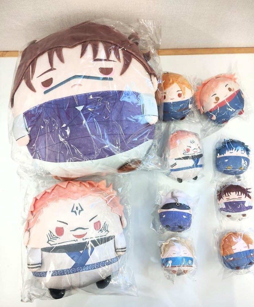 Jujutsu Kaisen Kujimate Plush Doll Lot 10pcs Fuwakororin Big & Mini Set