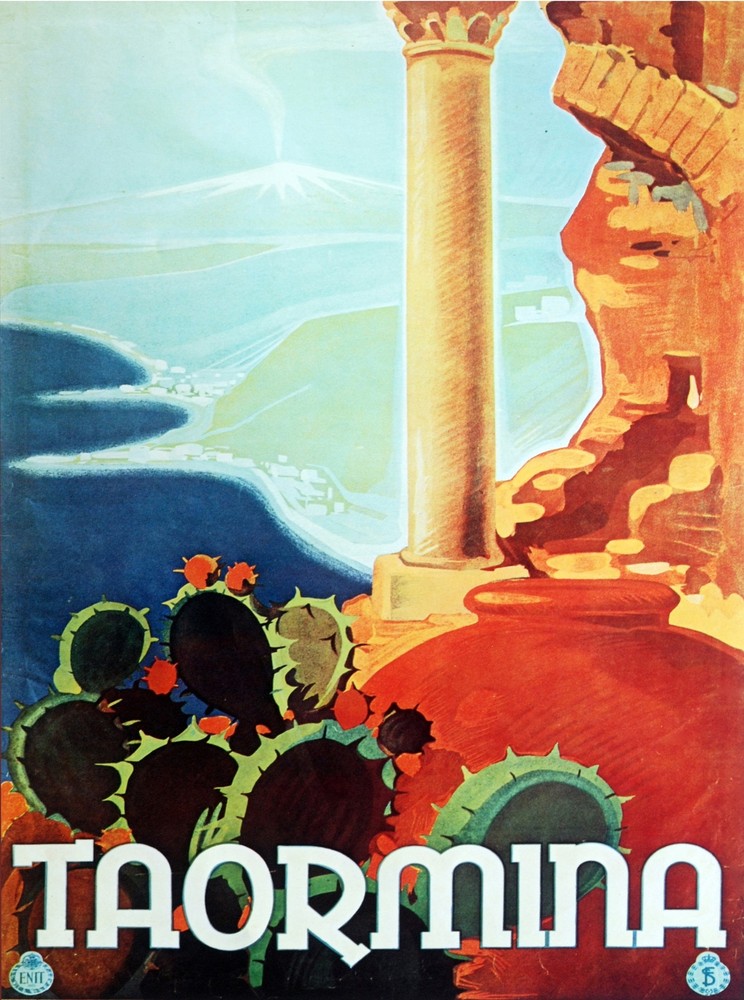 7990.Decoration Poster.Home Room wall art interior design.Taormina Sicily decor