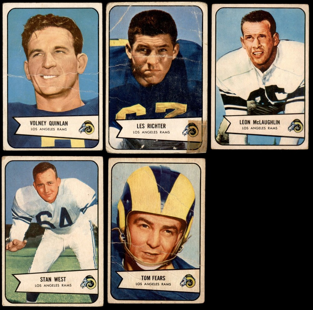 1954 Bowman Los Angeles Rams Near Team Set 1.5 - FAIR 7218500 (5 / 8 cards)