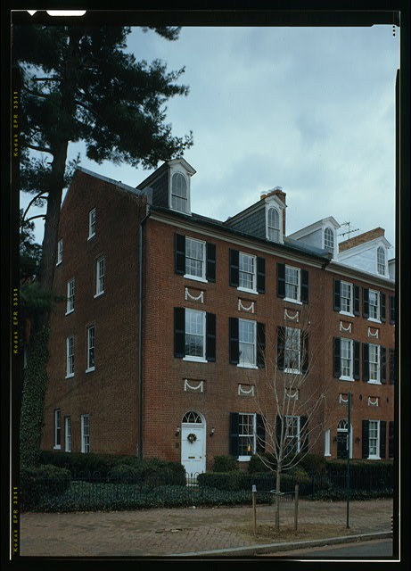 Photo:Washington DC Colonel John Cox House 2000 HABS brick townhouse