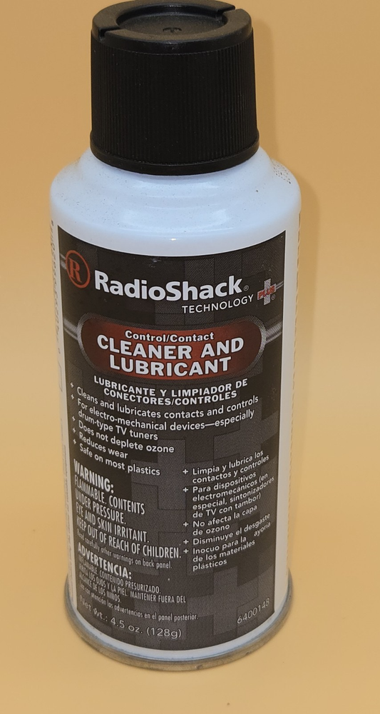 RADIO SHACK CONTROL/CONTACT CLEANER & LUBRICANT 4.5oz  6400148 New Old Stock