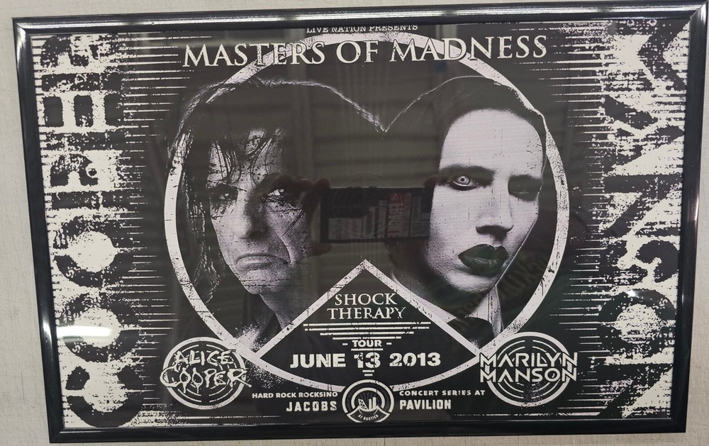 Alice Cooper & Marilyn Manson 2013 Cleveland Concert Poster 11