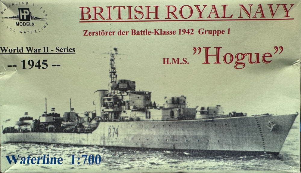 HP models 1/700 British Royal Navy HMS Hogue Destroyer 1945 Resin Model Kit