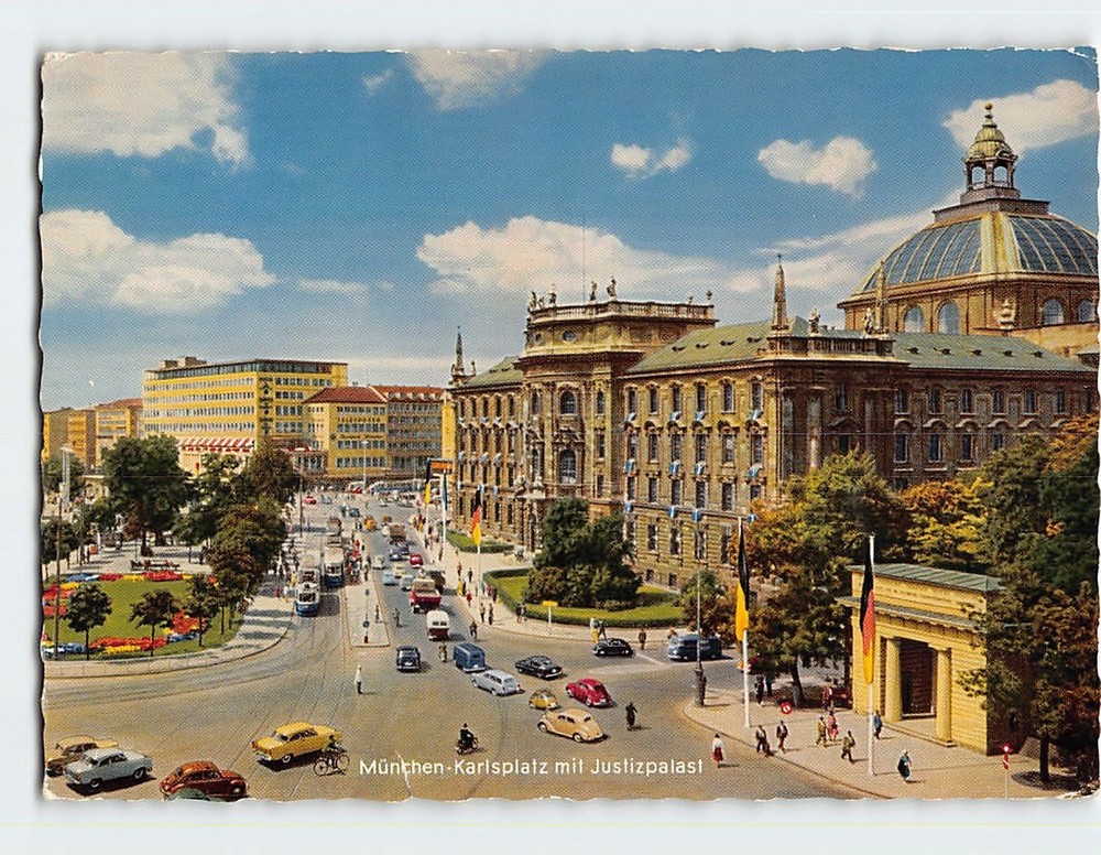 Postcard Karlsplatz Munich Germany