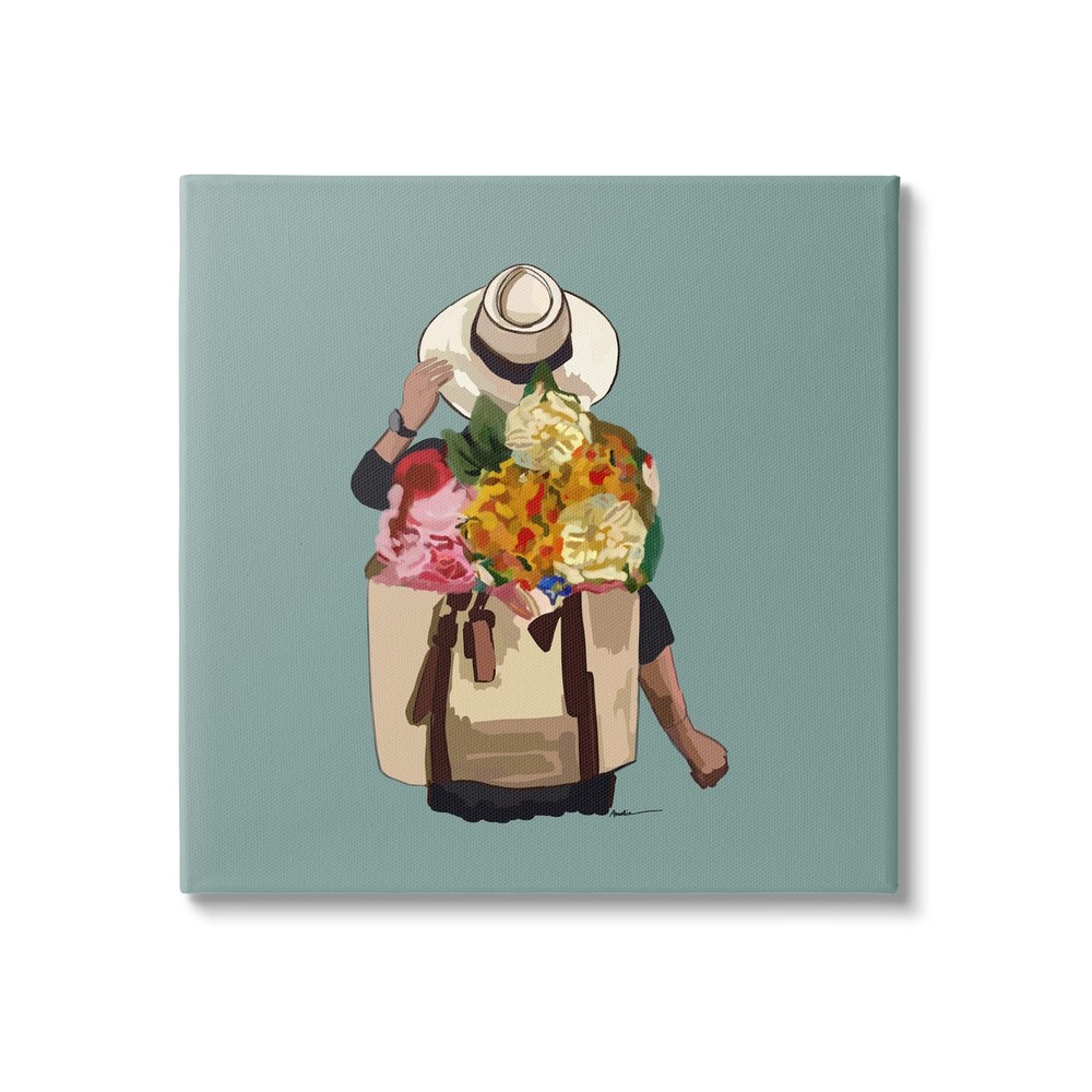 Summer Blooms Mixed Flower Arrangement Canvas Wall Art by Am