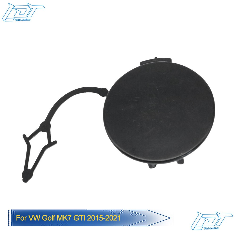 VW Golf MK7 GTI 2015-21 Front Bumper Tow Hook Cover Cap Deep Black LC9X
